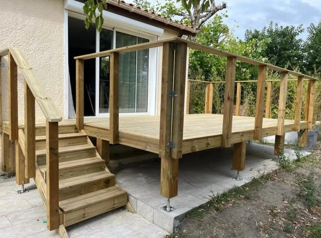Terrasse bois Gironde — Patio & Garden